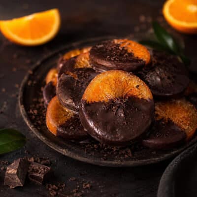 ORANGE NOIR - Orangen kandiert, gedippt in Zartbitter Schokolade