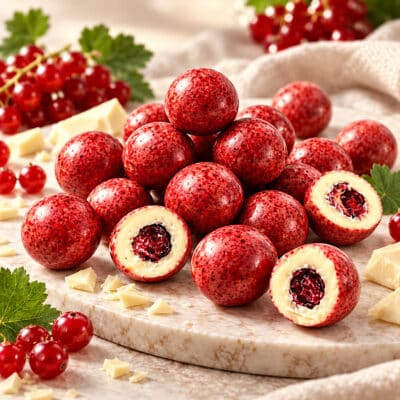Schoko-Johannisbeeren-Kugeln